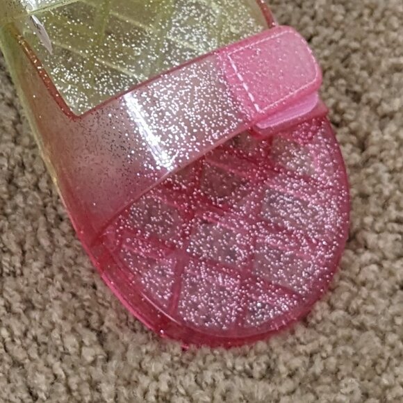 Gap Kids - Rainbow Sparkle Jelly Sandals - Size 1 (NWT) - Picture 3 of 6